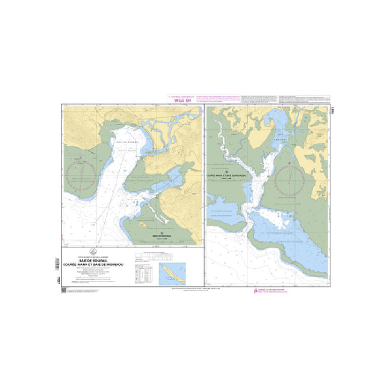 Shom C - 7097 - Baie de Bourail - Coupée Mara et Baie de Moindou