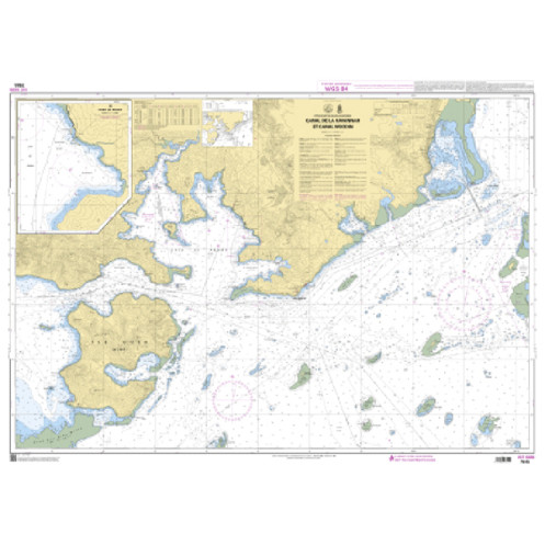 Shom C - 7645 - Canal de La Havannah et Canal Woodin Shom C - 7645 - Canal de La Havannah et Canal Woodin