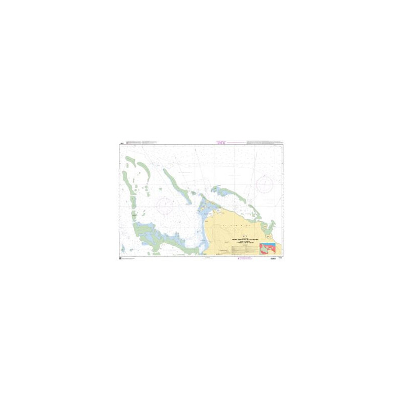 Shom C - 7764 - Abords Nord-Ouest de l'île des Pins - Baie de Gadji et mouillage de Uapan