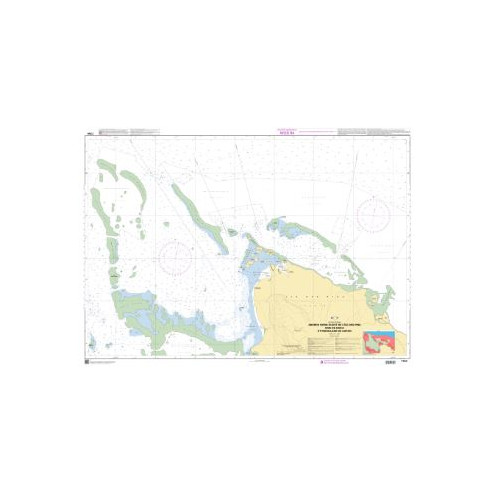 Shom C - 7764 - Abords Nord-Ouest de l'île des Pins - Baie de Gadji et mouillage de Uapan