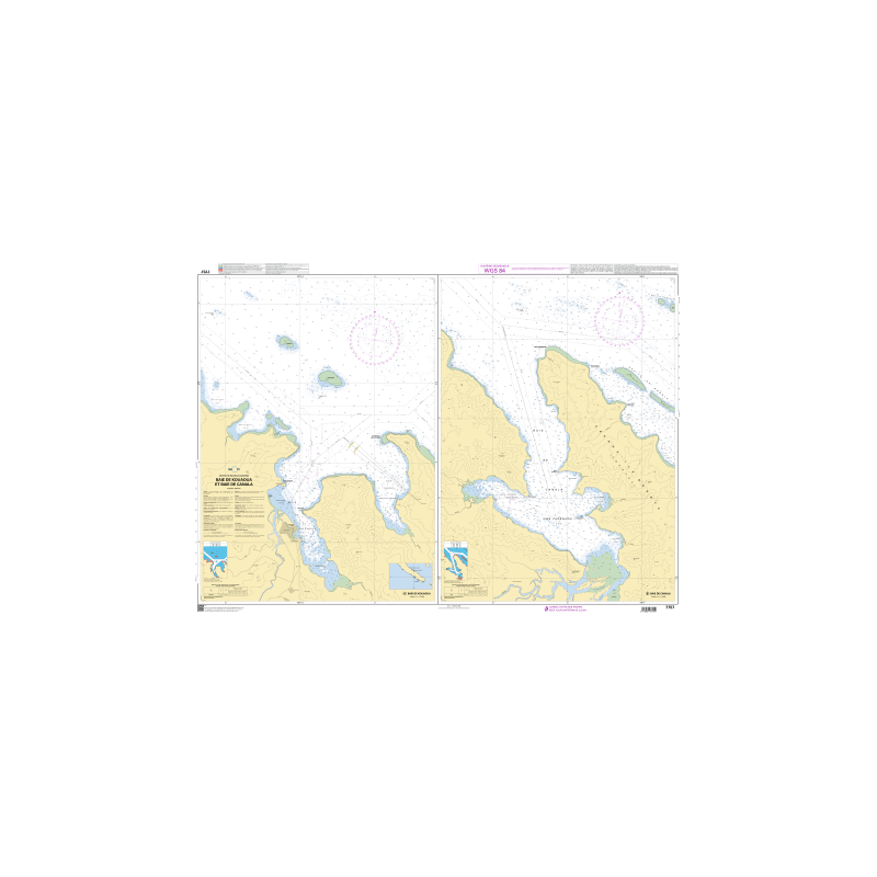 Shom C - 7757 - Baie de Kouaoua et baie de Canala