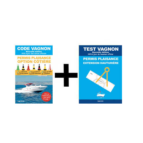 Code Vagnon - Pack permis plaisance option côtière : code + test