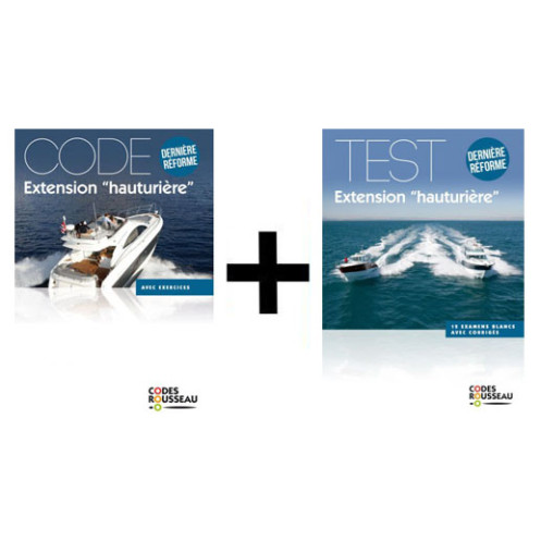 Code Rousseau - Pack permis plaisance extension hauturière : code + test Code Rousseau - Pack permis plaisance extension hauturière : code + test