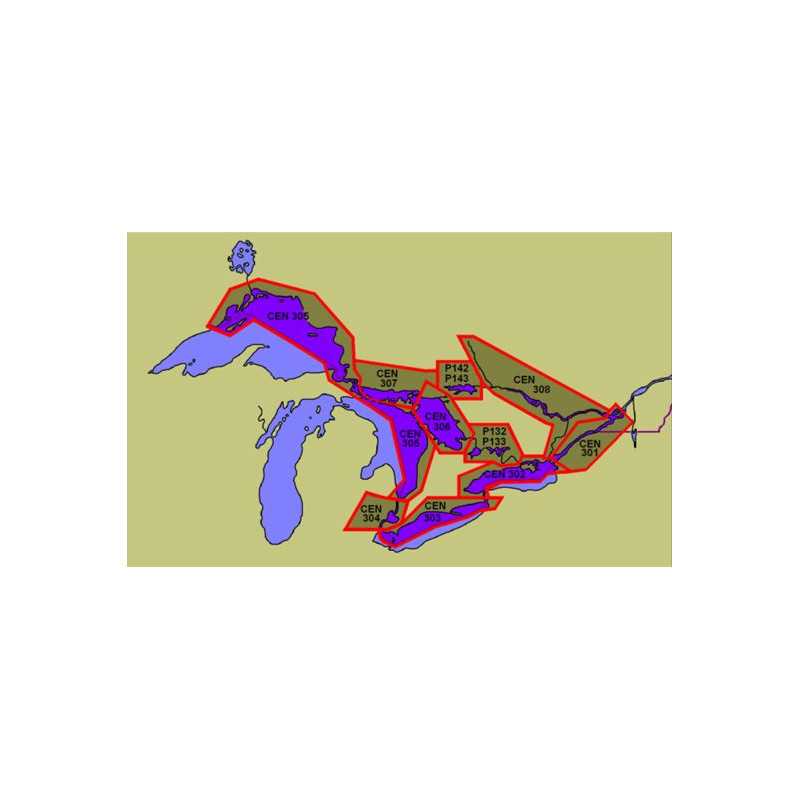 SHC - CEN 304E - détroit River, Lac Sainte-Claire, St. Clair River, 1996