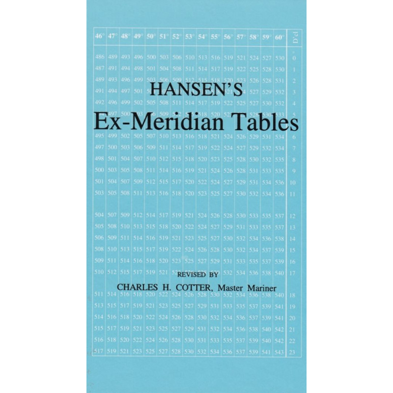 Brown, Son & Ferguson Ltd - NAT0090 - Hansens Improved Ex-Meridian Tables