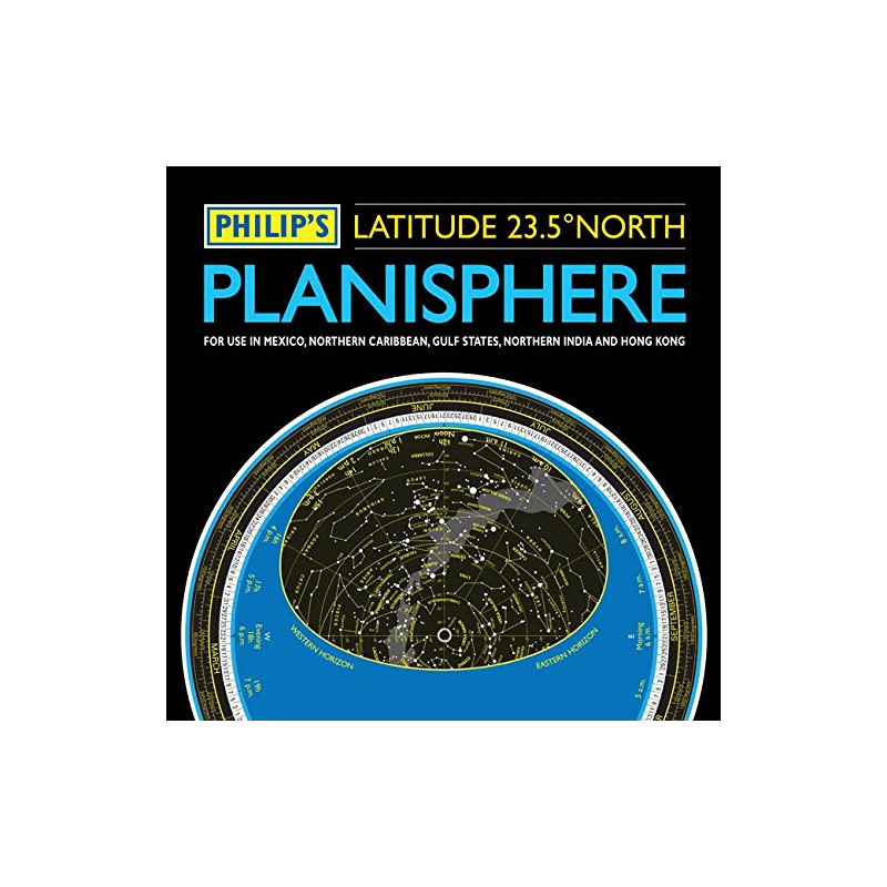 AST0103 - Planisphere 10" north 23.5 degrees, use in Mexico, the Northem Caribbean, the gulf states, northem India and Hong Kong
