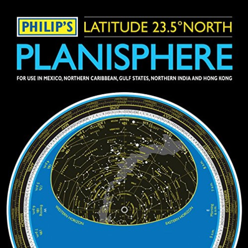 AST0103 - Planisphere 10" north 23.5 degrees, use in Mexico, the Northem Caribbean, the gulf states, northem India and Hong Kong