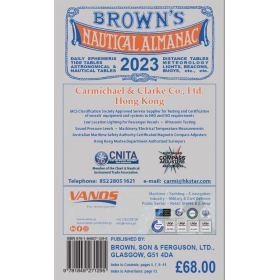 Brown, Son & Ferguson Ltd - ALM03-23 - Brown's Nautical Almanac 2023