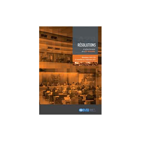 OMI - 29ème Session Assemblée 2015 (résolutions 1093 à 1109)
