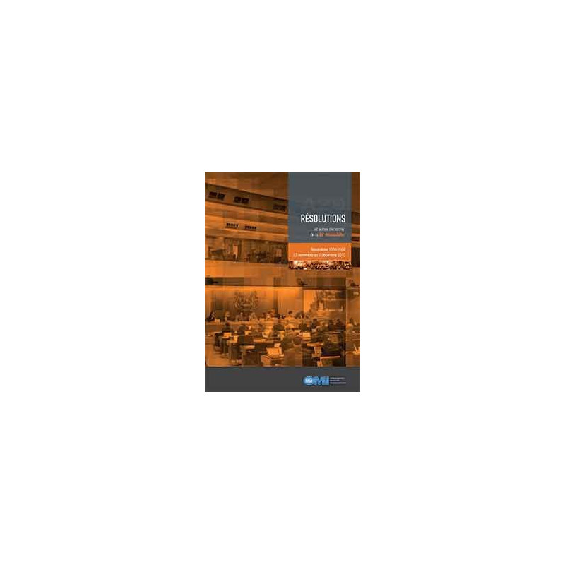 OMI - 29ème Session Assemblée 2015 (résolutions 1093 à 1109)