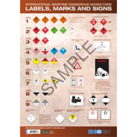 OMI - IMO223E - IMO Dangerous Goods Labels, Marks and Signs Wall Chart 2016 (Affiche murale)