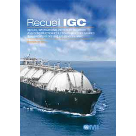 OMI - IMO104F - Recueil international de règles relatives à la construction et à l'équipement des navires transportant des gaz l