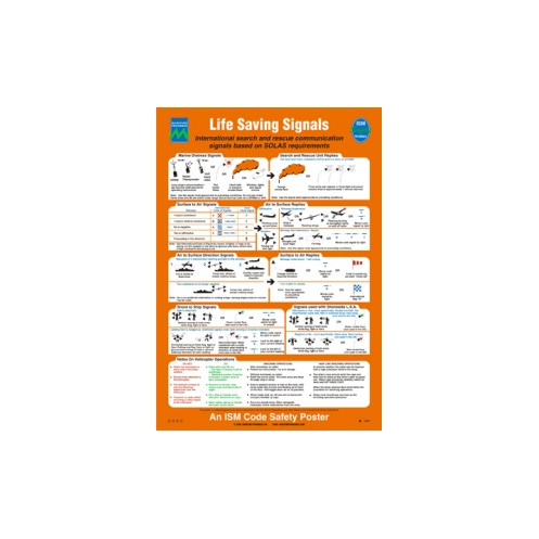 Maritime Progress - FLG0060 - Life Saving Signals and Rescue Methods, Solas No.1 Poster