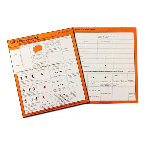 Maritime Progress - Life Saving Signals, Solas No.2 Card Maritime Progress - Life Saving Signals, Solas No.2 Card
