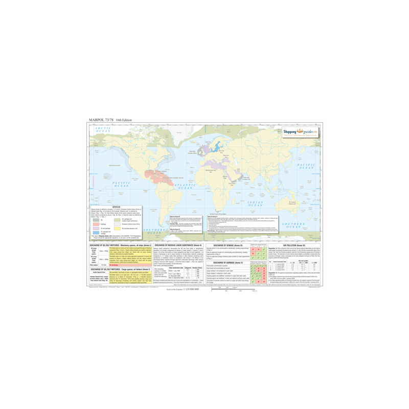 The Shipping Guides - ATL0025 - Carte MARPOL 73/78