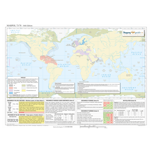 The Shipping Guides - ATL0025 - Carte MARPOL 73/78