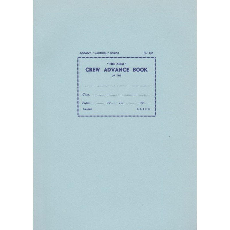 Brown, Son & Ferguson Ltd - LBK0100 - Crew Advance Book