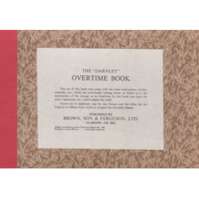 Brown, Son & Ferguson Ltd - Overtime Book - Darnley