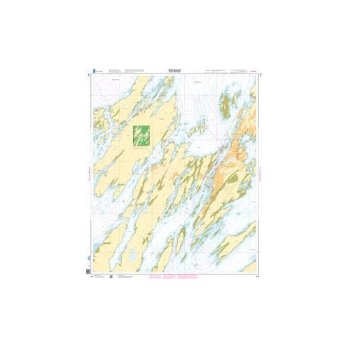 Kartverket - 488 - Bronnoysund med innseilinger