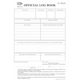 EW Liner Charts & Pubs PTE Ltd - LBK0148 - Singapore MPA Official Log Book