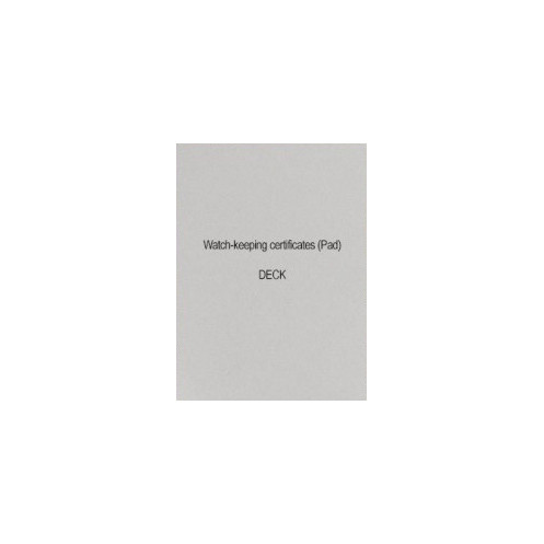 Maritime Printing Solutions- LBK0040 - Watchkeeping Certs: Deck Maritime Printing Solutions- LBK0040 - Watchkeeping Certs: Deck