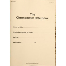 KH Charts - LBK0045 - Chronometer Rate Book