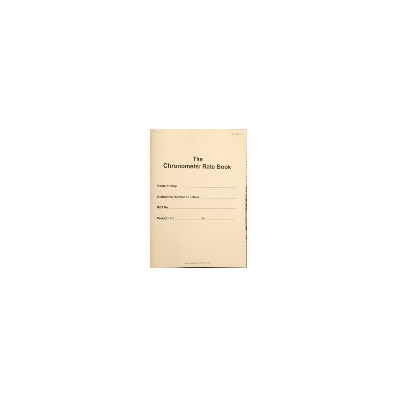 KH Charts - LBK0045 - Chronometer Rate Book