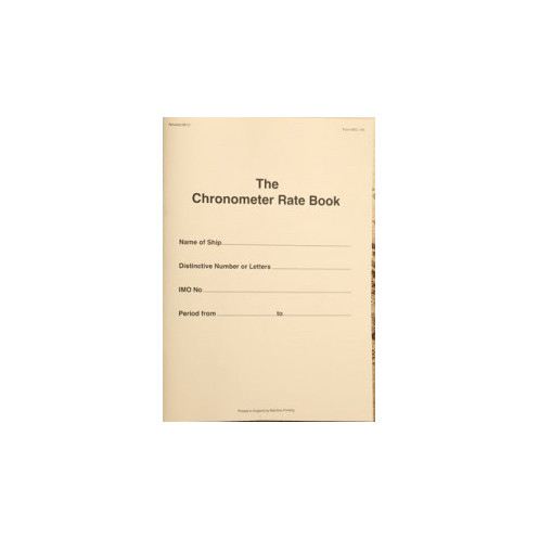 KH Charts - LBK0045 - Chronometer Rate Book