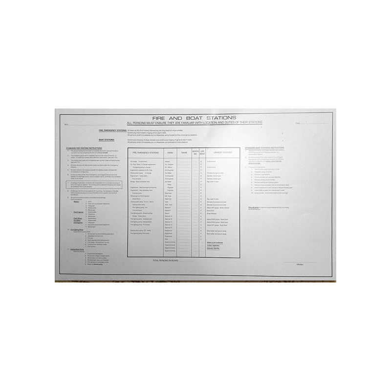 Maritime Printing Solutions - LBK0144 - Muster Lists