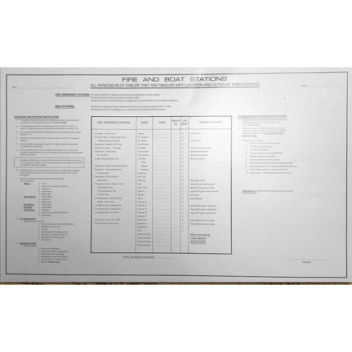 Maritime Printing Solutions - LBK0144 - Muster Lists