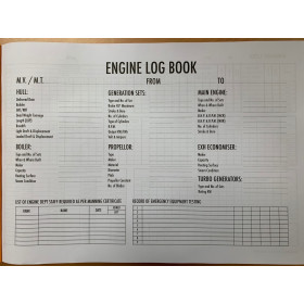 KH Charts - LBK0220 - Engine Log Book - 3 Months