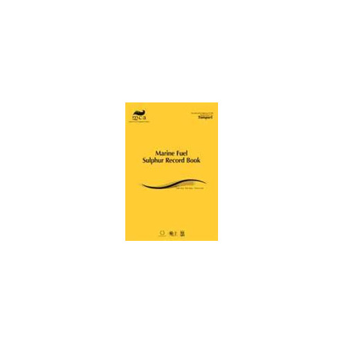 KH Charts - LBK0825 - Marine Fuel Sulphur Record Book