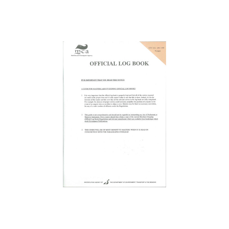 Maritime & Coastguard Agency - Official Log Book 1[1]