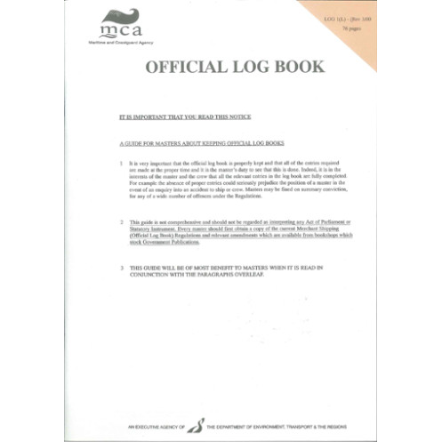 Maritime & Coastguard Agency - LBK0145 - Official Log Book 1[L]