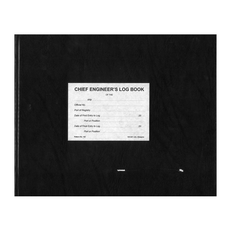 Brown, Son & Ferguson Ltd - LBK0011 - Chief Engineer's Log book - 3 months