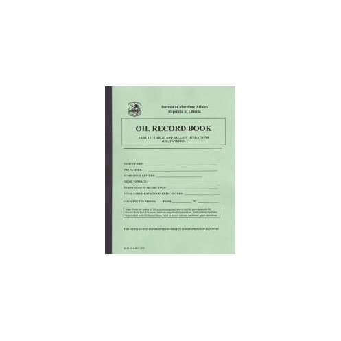Liberia Maritime Authority - Liberian oil record book part 2 - oil tankers