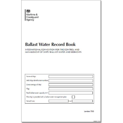 The Stationery Office - LBK0920 - MCA ballast water record log book