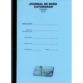 LJB - 104F - Journal de bord catamaran 2 moteurs - 60 jours