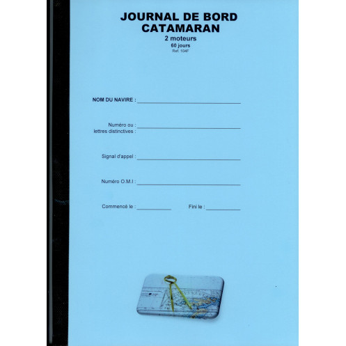 LJB - Journal de bord catamaran 2 moteurs - 60 jours