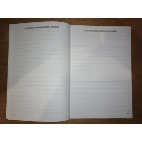 LJB - Journal de bord Hauturier 1 moteur - 31 jours - A4