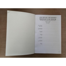 LJB - Journal de bord Hauturier 1 moteur A4 - Bridge log book 1 engine - 92 jours - A4