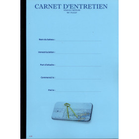 LJB - Carnet Entretien Voiles & 2 moteurs A4 72 pleins
