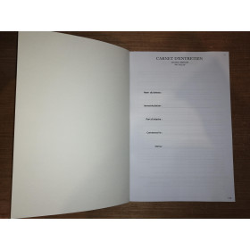 LJB - Carnet Entretien Voiles & 2 moteurs A4 72 pleins