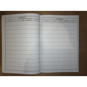 LJB - Carnet Entretien Voiles & 2 moteurs A4 72 pleins