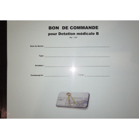 LJB - Bon de commande pour dotation médicale B