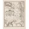 Reproduction carte marine ancienne de la Côte de la Normandie et Bretagne, Chausey, Jersey en 1750 - V1