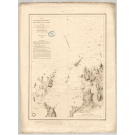 Reproduction carte marine ancienne - 835 - SAINT-MALO (Baie), SAINT-BRIAC (Abords). - FRANCE (Côte Nord) - ATLANTIQUE, MANCHE -