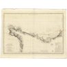 Carte marine ancienne - 845 - CHERBOURG (Abords), LEVI (Cap), VAUVILLE (Anse) - FRANCE (Côte Nord) - ATLANTIQUE, MANCHE - (1836