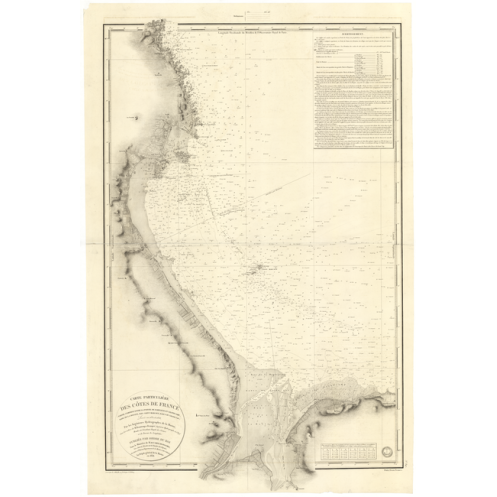 Reproduction carte marine ancienne - 847 - SAINT-VAAST-LA-HOUGUE (Abords), BARFLEUR (Pointe), GRANDCAMP - FRANCE (Côte Nord) - A Reproduction carte marine ancienne - 847 - SAINT-VAAST-LA-HOUGUE (Abords), BARFLEUR (Pointe), GRANDCAMP - FRANCE (Côte Nord) - A