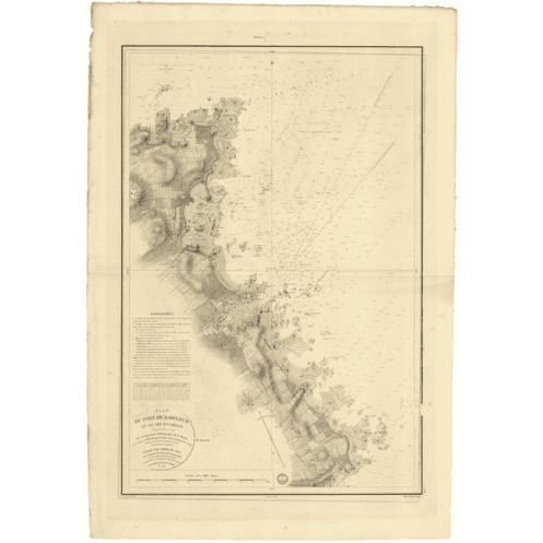 Reproduction carte marine ancienne - 848 - BARFLEUR (Port) - FRANCE (Côte Nord) - ATLANTIQUE, MANCHE - (1836 - ?) Reproduction carte marine ancienne - 848 - BARFLEUR (Port) - FRANCE (Côte Nord) - ATLANTIQUE, MANCHE - (1836 - ?)